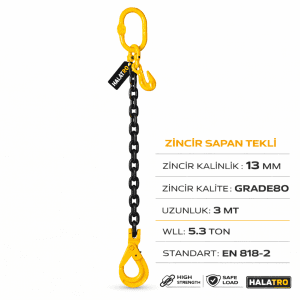 Tekli 5 Ton Zincir Sapan