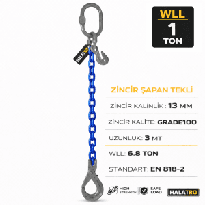Tekli 2 Ton Zincir Sapan