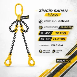 İki Ucu Halkalı Zincir Sapan