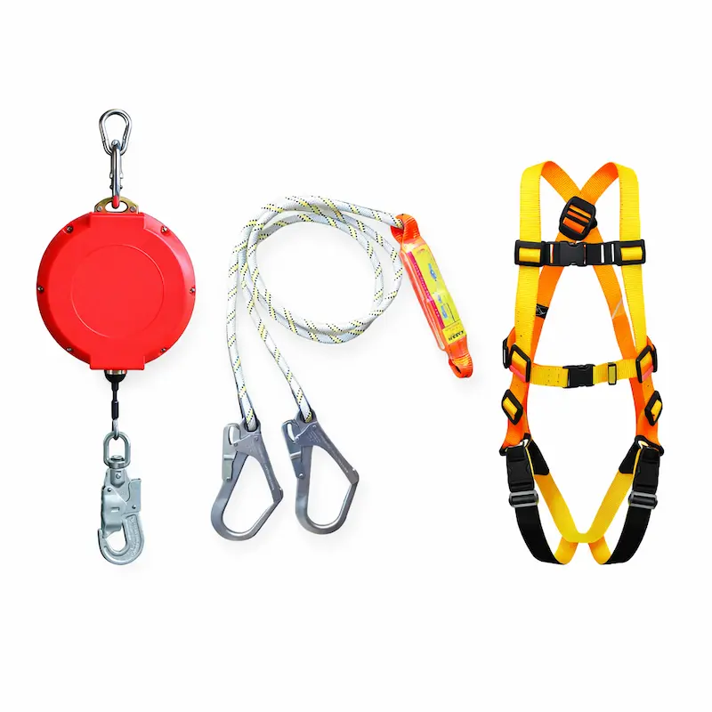 Yüksekte çalışma ekipmanları karabina lanyard düşüş durdurucu emniyet kemeri
